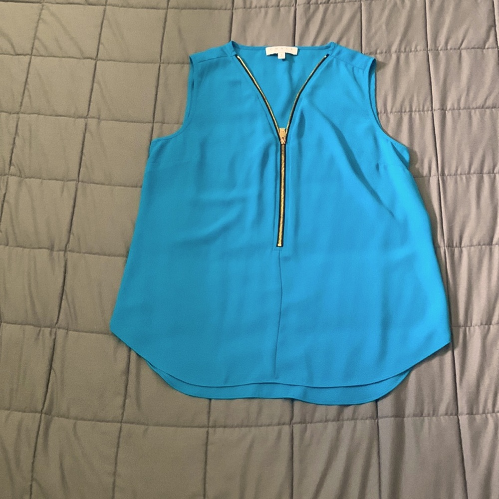 Blue gold zipper lightweight